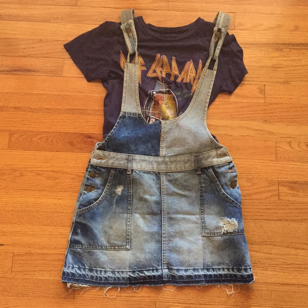Free People Blue jean jumper